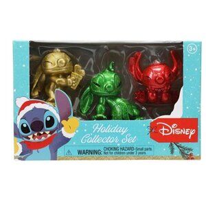 Disney Stitch Figures Holiday Collector Set – 3-Count – NEW